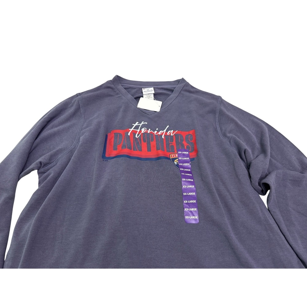 Champion Florida Panthers NHL Sweatshirt Mens 2XL Navy Blue